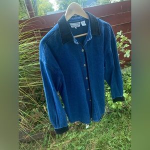 vintage westbound denim button-up